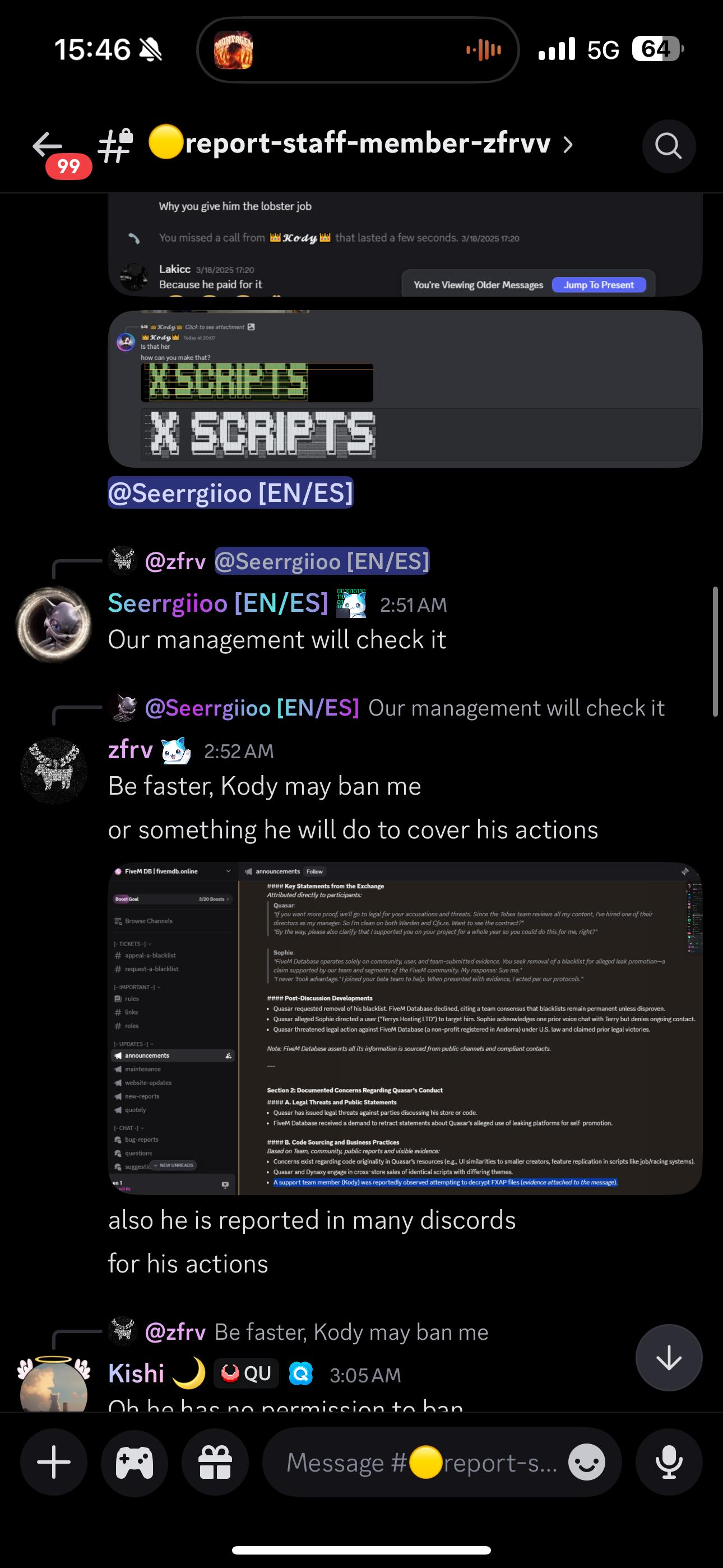 Kody organizing campaigns against Quasar