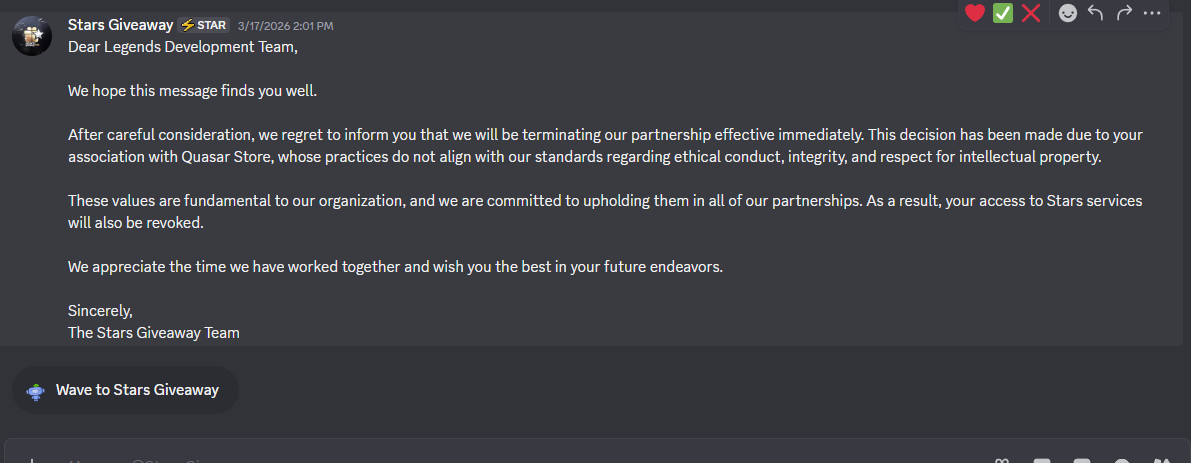 Blacklist — partner severing 4/5