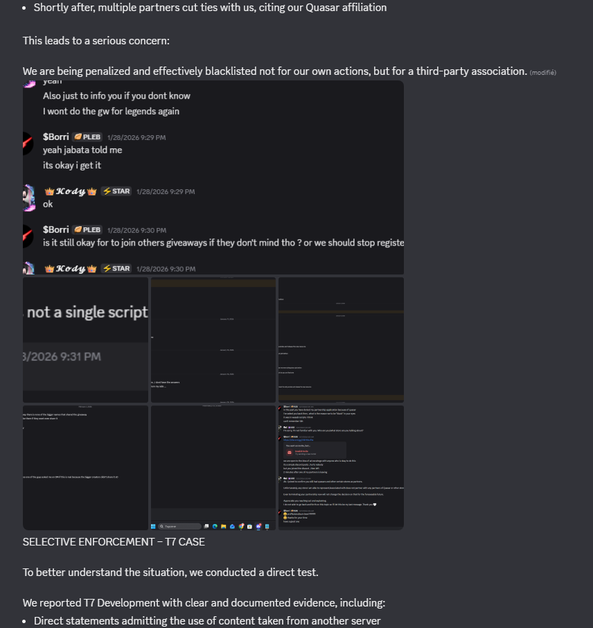 Written testimony evidence 2/4
