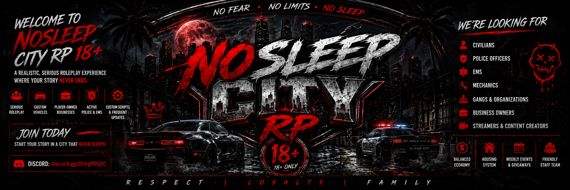 NoSleep City RP 18+